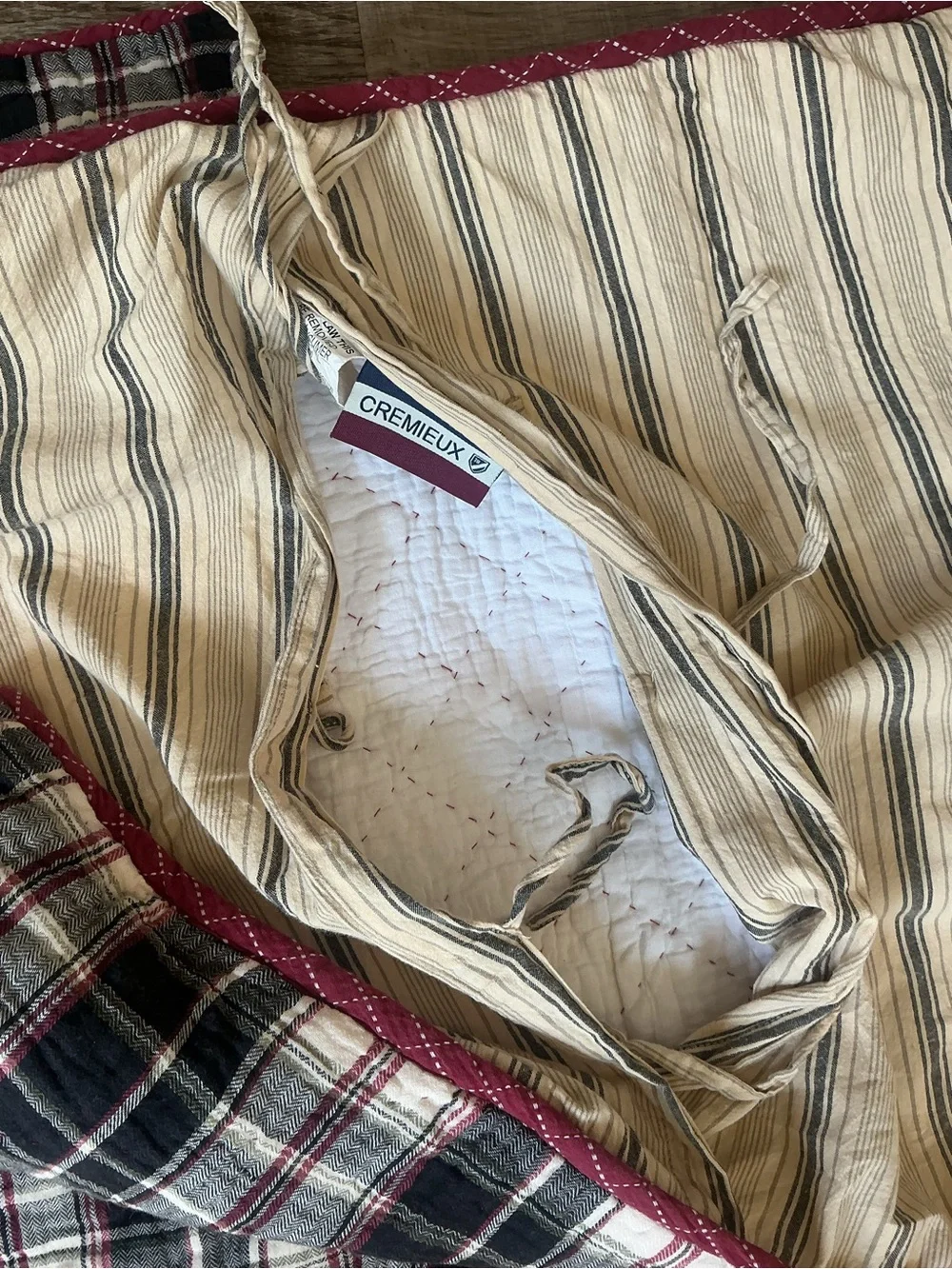 Cremieux VHC Brands Plaid Quilted Standard Pillow Sham Set of 2 Rustic Cabin